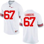 NCAA Ohio State Buckeyes Men's #67 Robert Landers White Nike Football College Jersey GFK8045YB